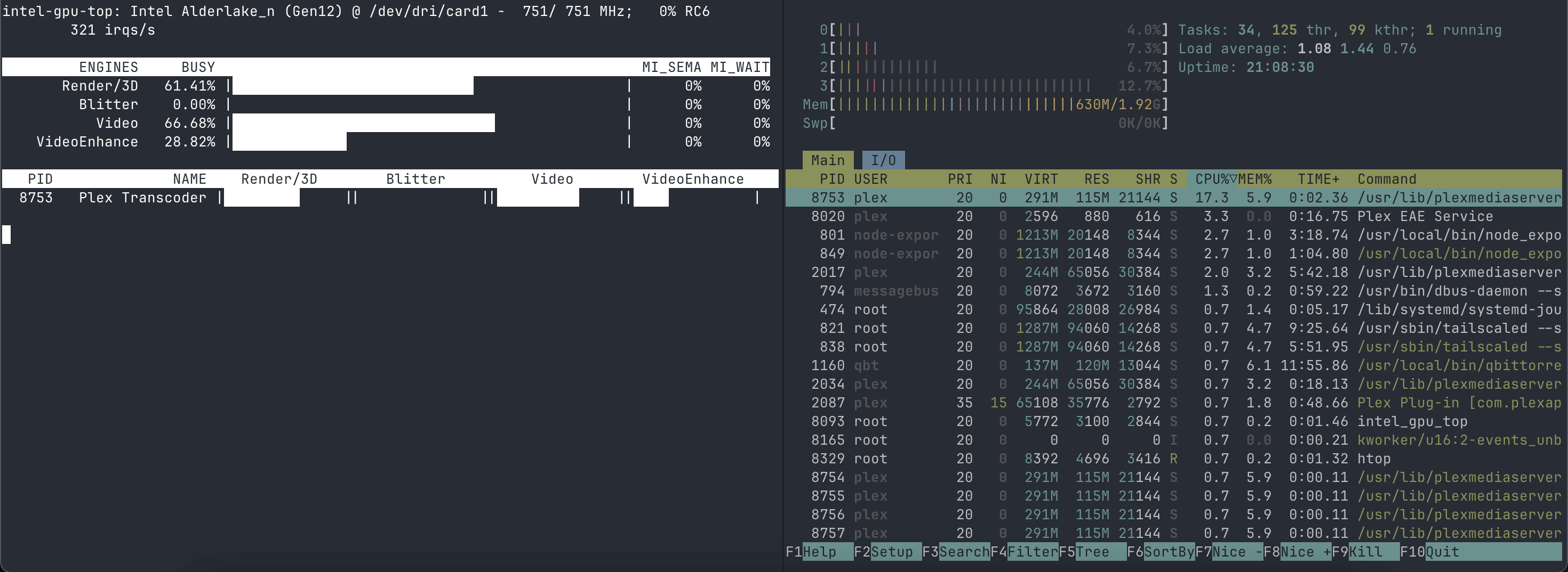 Setting up Plex hardware transcoding with an Intel N100 GPU on Proxmox